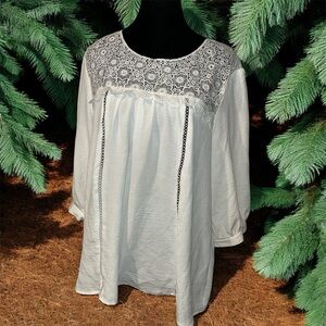 Fig + Flower light flowy floral lace dressy casual great for holidays